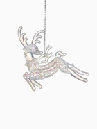 Ёлочная игрушка «Зимнее волшебство. Олень резной», 10.5×12 см, прозрачный перламутр 10499914
