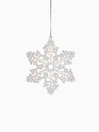 Ёлочные игрушки 2 шт. «Зимнее волшебство. Снежинка бусинки», 12×10 см, прозрачный перламутр 10499915