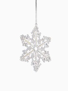 Ёлочные игрушки 2 шт. «Зимнее волшебство. Снежинка бусинки», 12×10 см, прозрачный перламутр 10499915