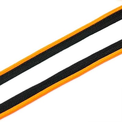 Кант декоративный ZZD «Полоса», ширина 1 см, цвет чёрный, оранжевый