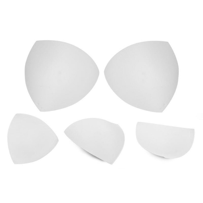 Чашечки для бюстгальтера треугольные ZZD, размер 14, цвет белый - Фото 1