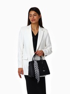 Сумка женская тоут TEXTURA на молнии, 29×11×23 см, однотонная, чёрная - Фото 16