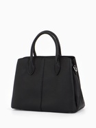 Сумка женская тоут TEXTURA на молнии, 29×11×23 см, однотонная, чёрная - Фото 6