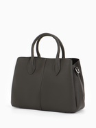 Сумка женская тоут TEXTURA на молнии, 29×11×23 см, однотонная, серая - Фото 6