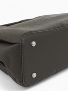 Сумка женская тоут TEXTURA на молнии, 29×11×23 см, однотонная, серая - Фото 2