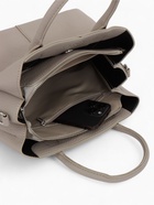 Сумка женская тоут TEXTURA на молнии, 29×11×23 см, однотонная, светло-серая - Фото 11