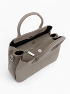 Сумка женская тоут TEXTURA на молнии, 29×11×23 см, однотонная, светло-серая - Фото 9