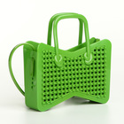 Сумка детская для девочки без застёжки, зелёная - Фото 2