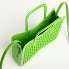 Сумка детская для девочки без застёжки, зелёная - Фото 4