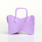 Сумка детская для девочки без застёжки, сиреневая - Фото 3