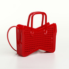 Сумка детская для девочки без застёжки, красная - Фото 2