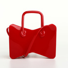 Сумка детская для девочки без застёжки, красная - Фото 3