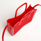 Сумка детская для девочки без застёжки, красная - Фото 4