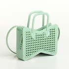 Сумка детская для девочки без застёжки, светло-зелёная - Фото 2