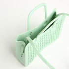 Сумка детская для девочки без застёжки, светло-зелёная - Фото 4