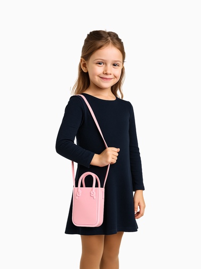 Сумка детская 13×3.5×16.5 см, без застёжки, розовая