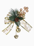 Ёлочная игрушка «Зимнее волшебство. Новогодний стиль» пластик, бант прозрачный, 16×12 см, золото - Фото 6