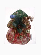 Ёлочная игрушка «Зимнее волшебство. Новогодний стиль» пластик, бант прозрачный, 16×12 см, золото - Фото 10