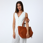 Сумка женская на магните, цвет рыжий - Фото 2