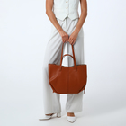 Сумка женская на магните, цвет рыжий - Фото 13