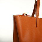 Сумка женская на магните, цвет рыжий - Фото 6