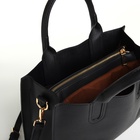 Сумка женская на молнии, цвет чёрный - фото 808994600 Сумка женская на молнии, цвет чёрный - фото 808994600