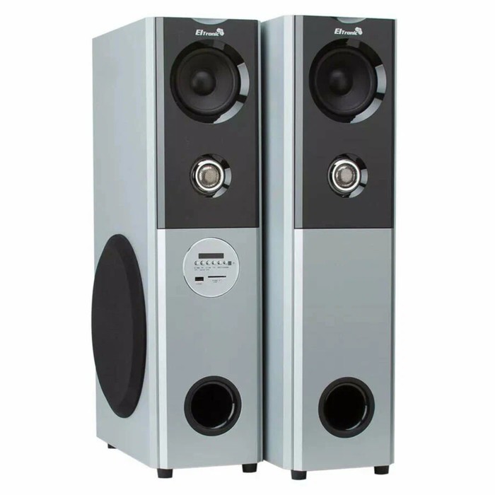 Колонка 08" (20-82 HOME SOUND) динамик 6шт/2х8"; 2х4"; 2х1.5" комплект 2 колонки ELTRONIC (серебро) - фото 51635092