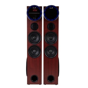 Колонка 10" (30-35 HOME SOUND) динамик 8шт/2х10"; 4х6.5"; 2х3" комплект 2 колонки ELTRONIC (красная)