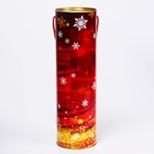 Подарочная коробка, тубус «Красно-Золотая» 99×340 мм . - Фото 4