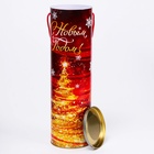 Подарочная коробка, тубус «Красно-Золотая» 99×340 мм . - Фото 5