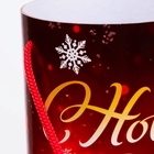 Подарочная коробка, тубус «Красно-Золотая» 99×340 мм . - Фото 7