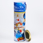 Подарочная новогодняя коробка - тубус «Синие шары», 99×340 мм - Фото 5