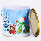 Подарочная новогодняя коробка - тубус «Игра в снежки» 120×120 мм - Фото 5