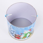 Подарочная новогодняя коробка - тубус «Игра в снежки» 120×120 мм - Фото 6