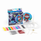 Ёлочный шар - фреска своими руками на новый год «Пингвин», набор для творчества - Фото 2