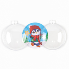 Ёлочный шар - фреска своими руками на новый год «Пингвин», набор для творчества - Фото 5