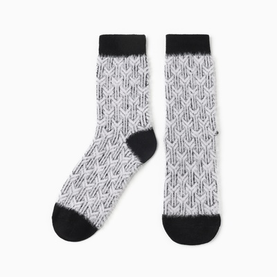 Носки женские махровые MINAKU, чёрные, размер 36-41