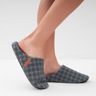 Тапочки женские, размер 36-37, цвет серый - фото 25455694