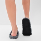 Тапочки женские, размер 38-39, цвет серый - фото 25455700