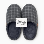 Тапочки женские, размер 40-41, цвет серый - фото 25421860