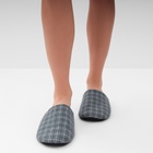 Тапочки женские, размер 40-41, цвет серый - фото 25455702