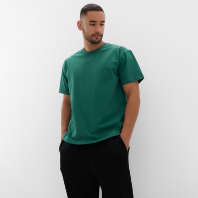 Футболка мужская MINAKU, размер 42-44, зелёная