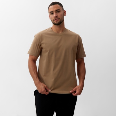 Футболка мужская MINAKU, размер 42-44, бежевый