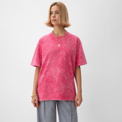 Футболка женская MINAKU, розовая, размер 50-52