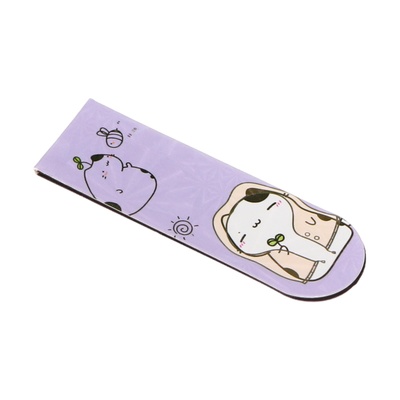 Набор закладок магнитных для книг 6 штук Зверушки 60×19 мм МИКС CALLIGRATA