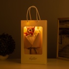 Фигурка светящаяся RISALUX «Букет. Медведь», LED-ночник, 3×AG10, 8×17×29 см - Фото 3