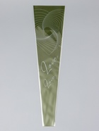 Пакет конус для цветов, «Любовь с первого взгляда», 12.5+4×45 см, зелёный - Фото 3