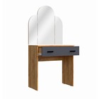 Спальный гарнитур «Бася», комплект 6 предметов, цвет графит/дуб крафт - Фото 6