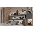 Спальный гарнитур «Бася», комплект 6 предметов, цвет графит/дуб крафт - Фото 7