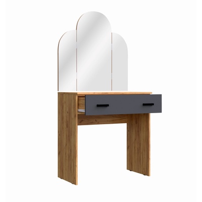 Спальный гарнитур «Бася», комплект 6 предметов, цвет графит/дуб крафт